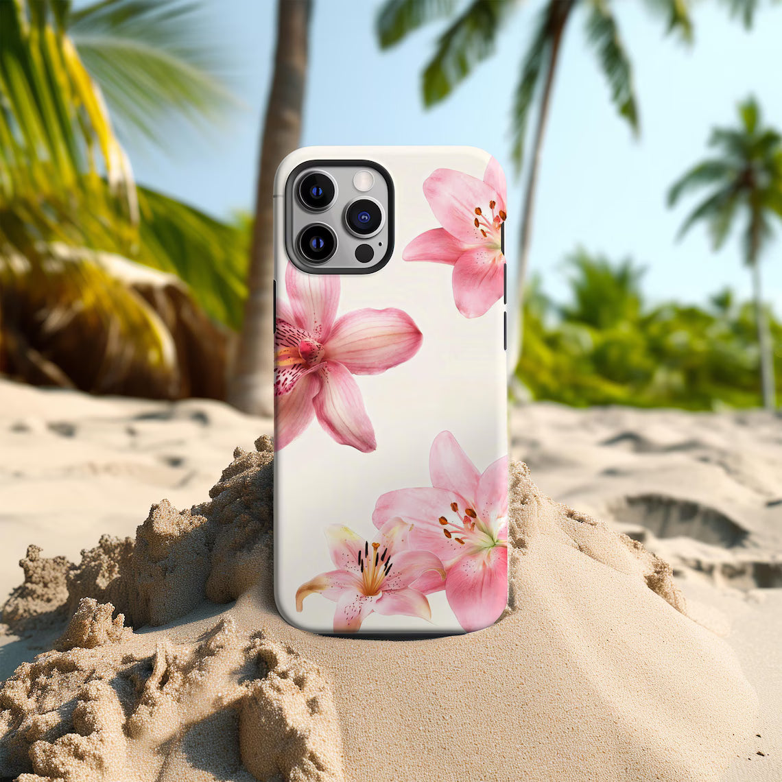 Pink Hibiscus Phone Case