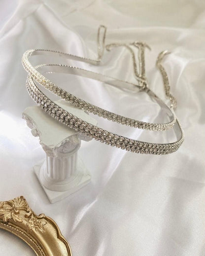 Rhinestone Diamond Aluminium Hairband