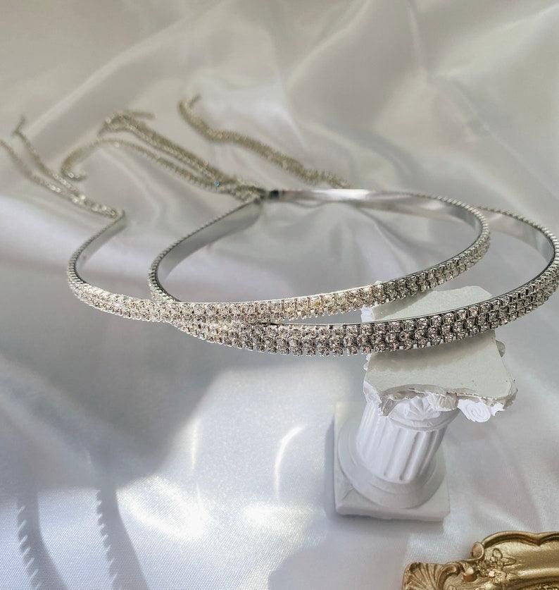 Rhinestone Diamond Aluminium Hairband