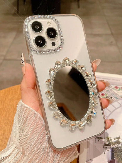 Round Mirror Stone Case (#RS-063)