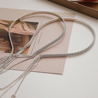 Rhinestone Diamond Aluminium Hairband