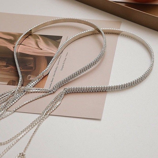 Rhinestone Diamond Aluminium Hairband