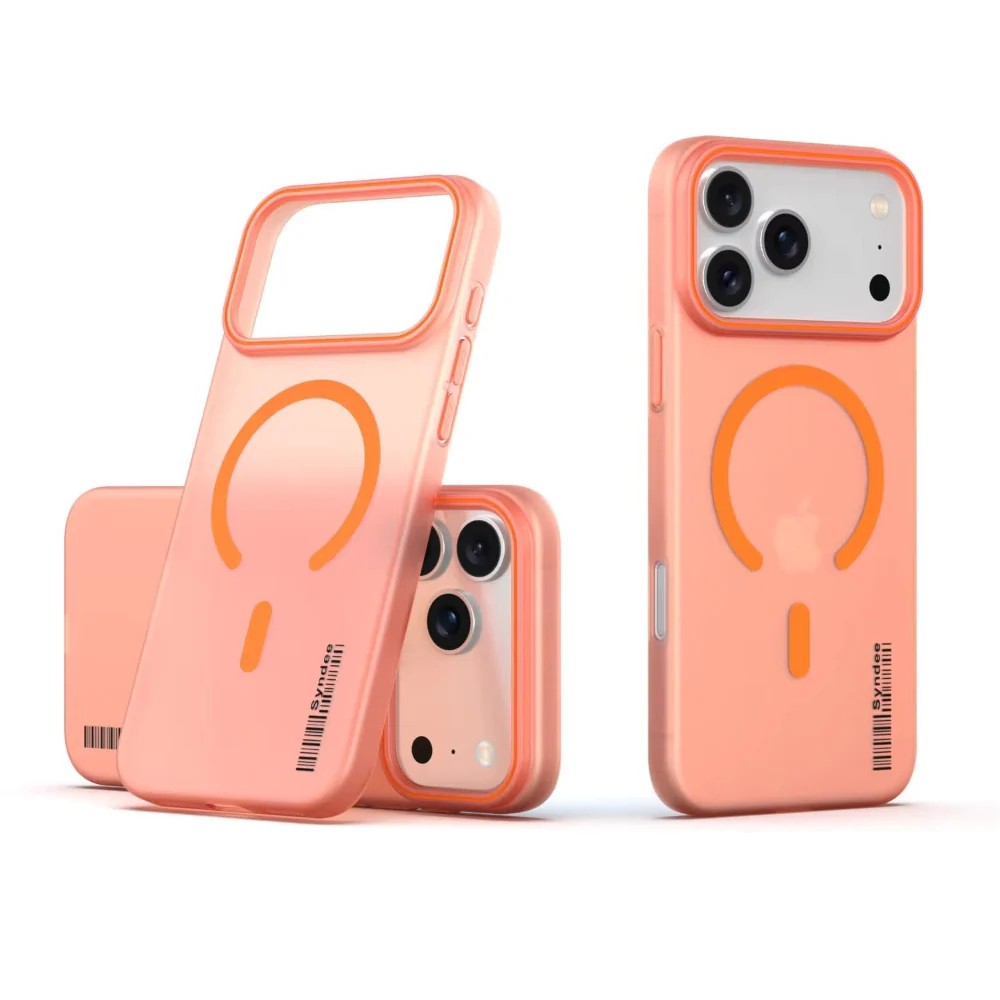 Orange Syndee Magnetic Wireless Charging Case
