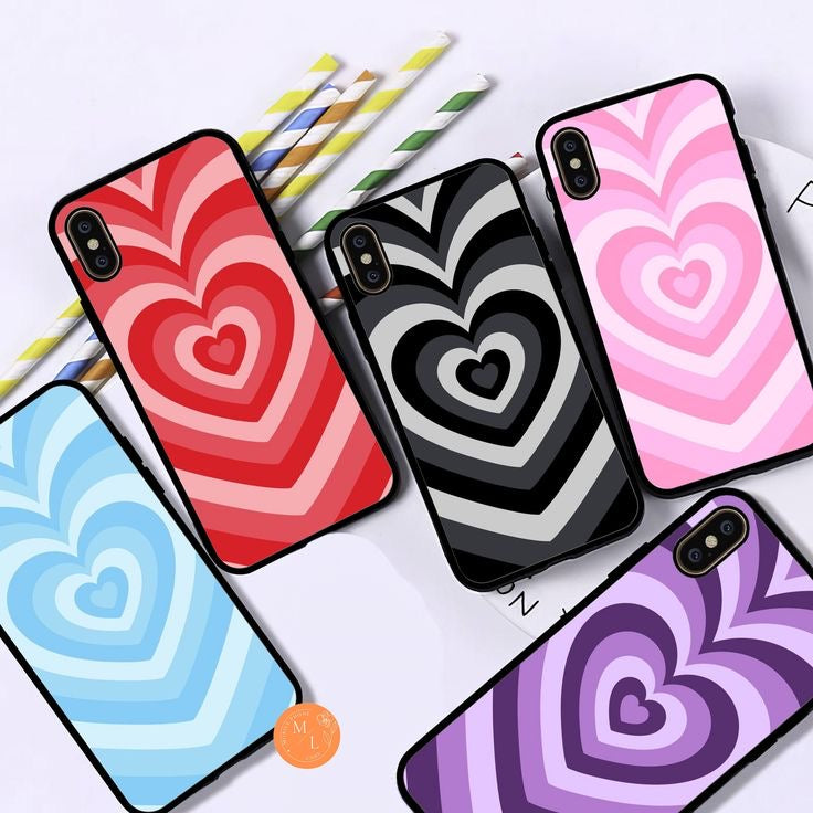 Colourful 3D Heart Case