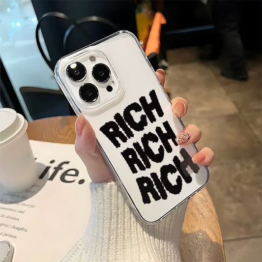 Rich Transparent  Printed Case