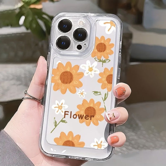 Sun Flower Transparent  Printed Case