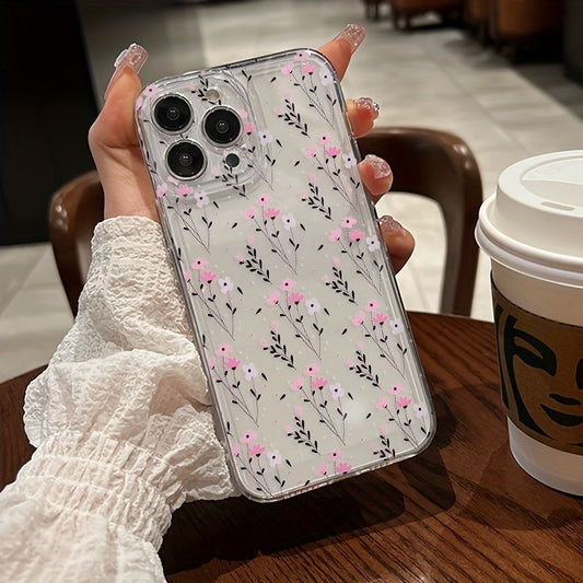 Blooming Transparent  Printed Case