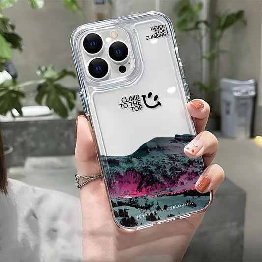 Climb to the Top Transparent  Printed Case