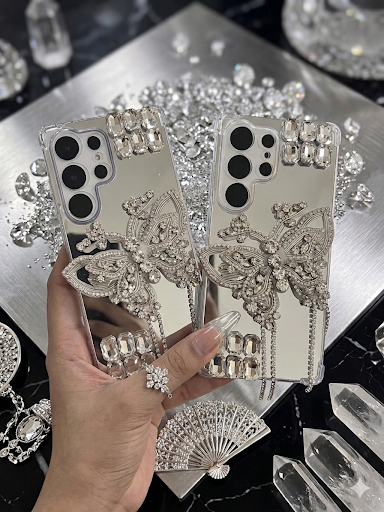 Aurora Butterfly Mirror Case with charm (RS-097)