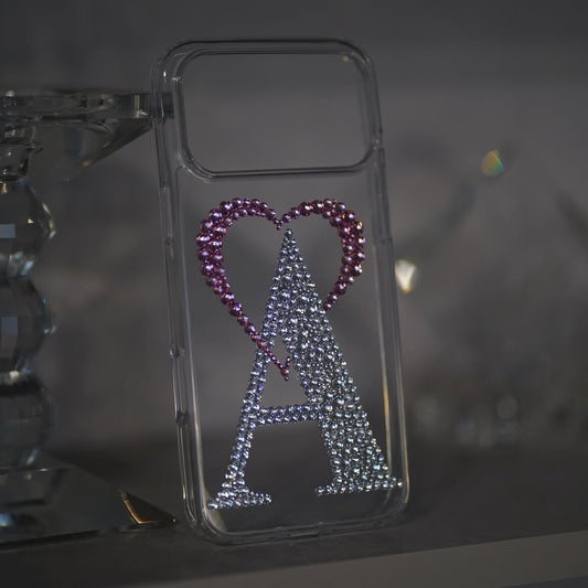 Alphabetic Heart Crystal Case (RS-102)