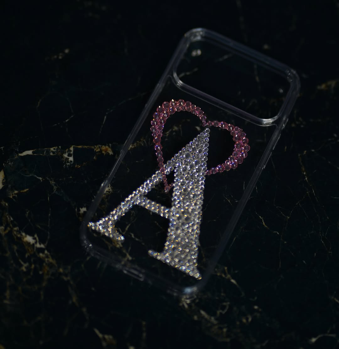 Alphabetic Heart Crystal Case (RS-102)