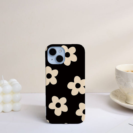 Black & White Floral Retro Phone Case