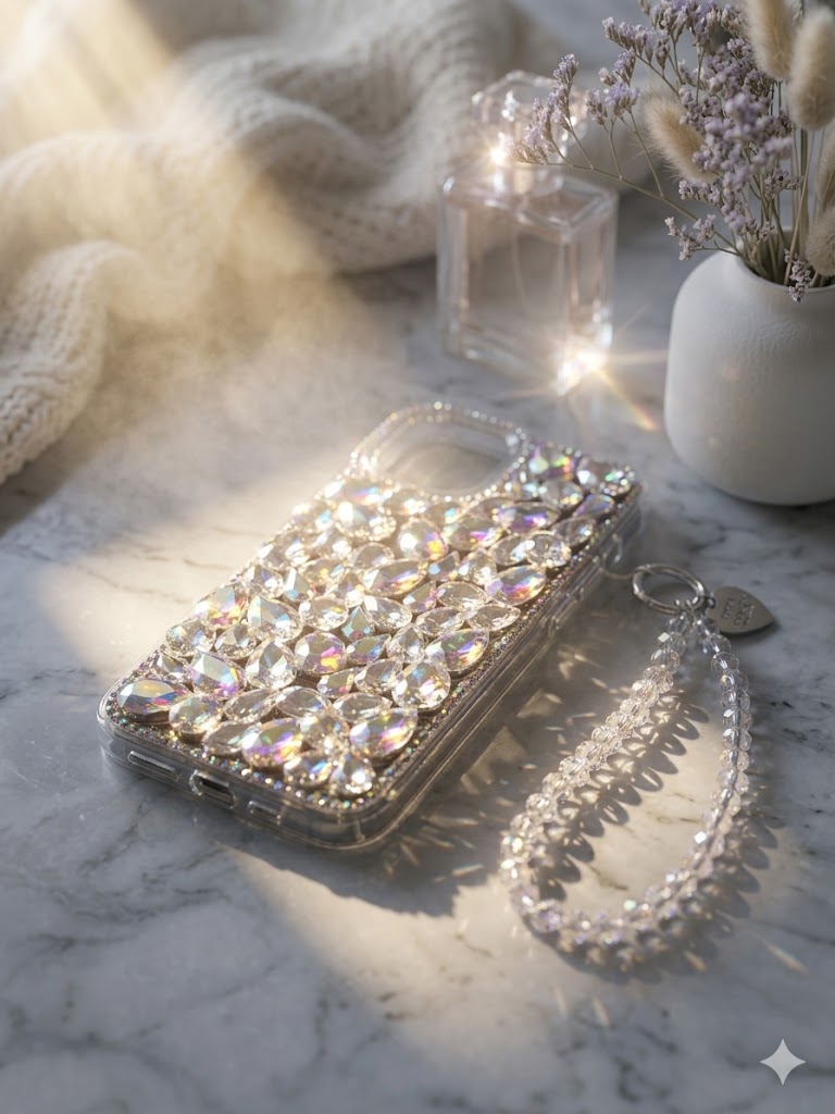 Multi Crystal Charm Case (#RS-077)