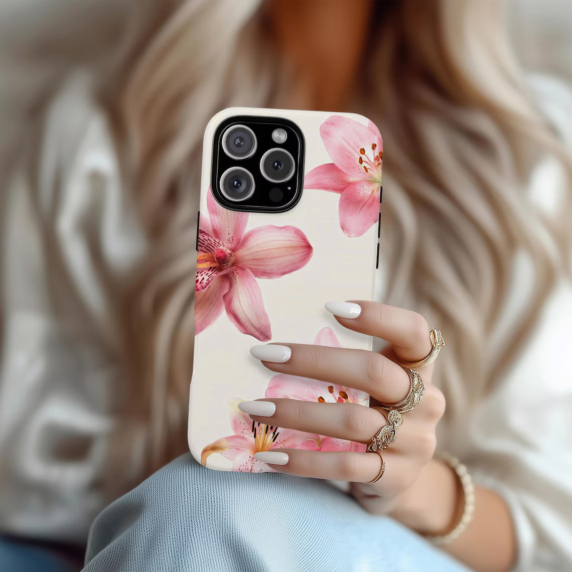 Pink Hibiscus Phone Case