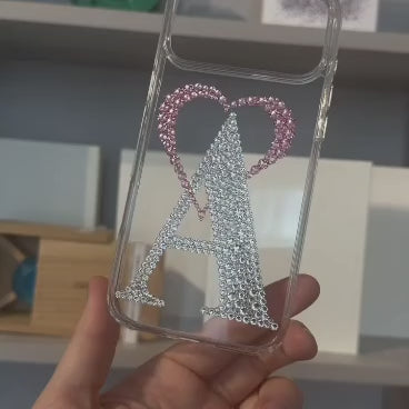 Alphabetic Heart Crystal Case (RS-102)